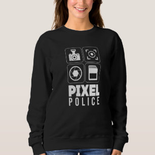 Sweatshirt Photographie de caméra Pixel Police