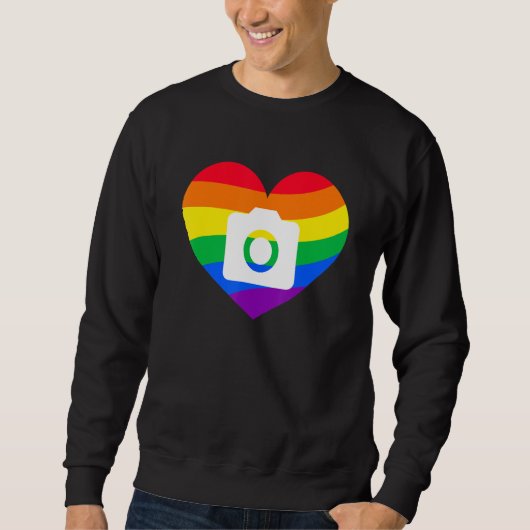 Sweatshirt Photography Lover, Photographer Gift, Rainbow Came (Devant)
