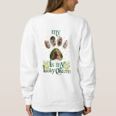 Sweatshirt Photos de Paw Chien Personnalisé Saint Patrick's D (Dos)