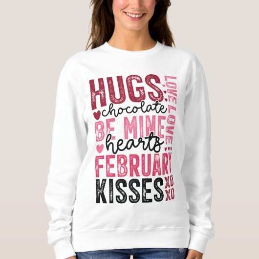 Sweatshirt Phrases de la Saint Valentin (Devant)