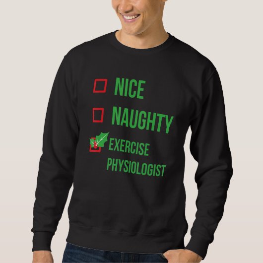 Sweatshirt Physiologiste de l'exercice Funny Pajama Noël (Devant)