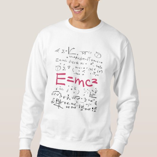 Sweatshirt Physique et formules mathématiques EMC2 (Devant)