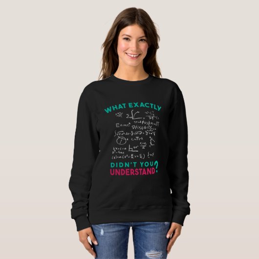 Sweatshirt Physique Math Formule Plaisanterie (Devant entier)