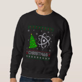 Sweatshirt Physique Science Feu d'arbre de Noël laid (Devant)