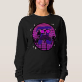 Sweatshirt Pi Day Science Geek Vaporwave Sunset Math Enseigna (Devant)