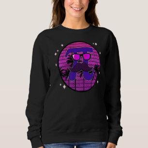 Sweatshirt Pi Day Science Geek Vaporwave Sunset Math Enseigna