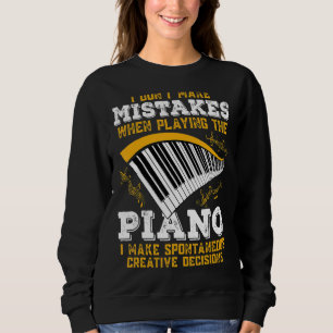 Sweatshirt Pianiste Je ne me trompe Piano Music 1