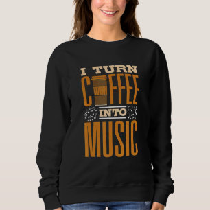Sweatshirt Pianiste Piano Player Clavier Je Transforme Le Caf