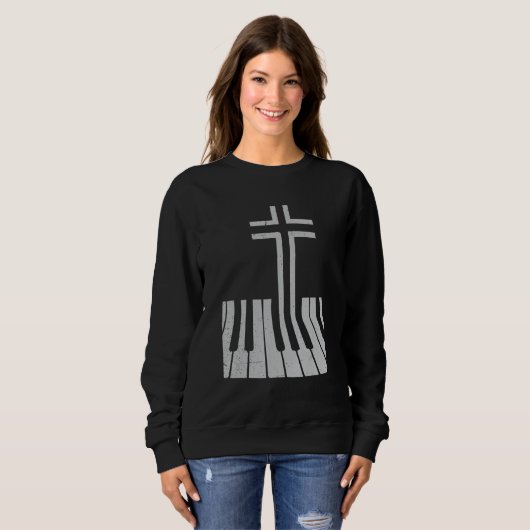 Sweatshirt Piano Cross (Devant entier)