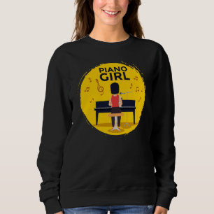 Sweatshirt Piano Girl