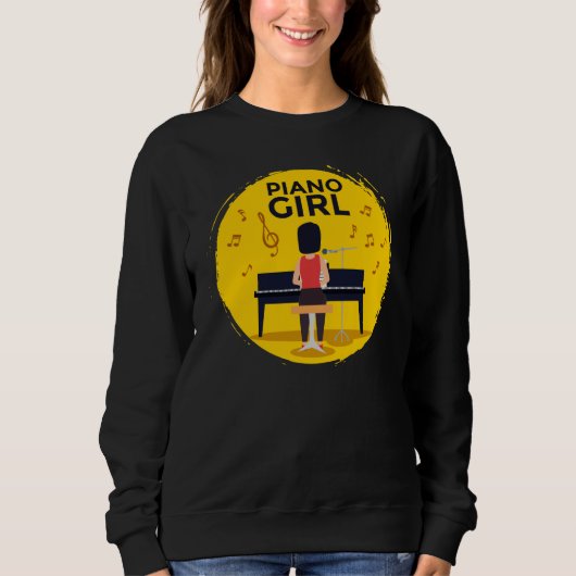 Sweatshirt Piano Girl (Devant)