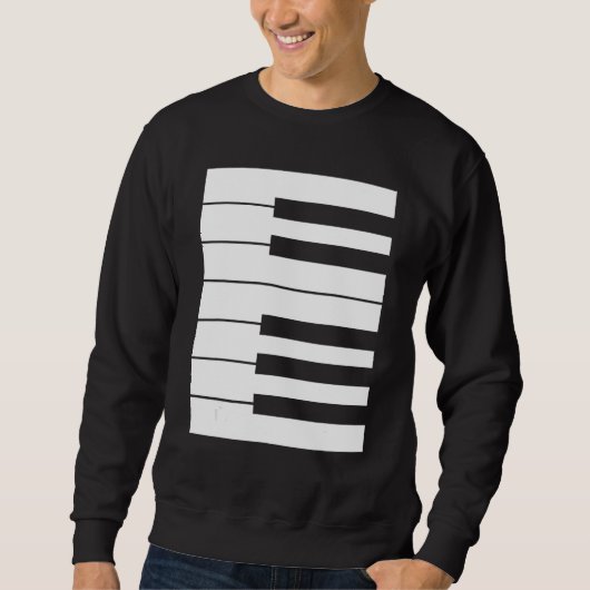 Sweatshirt Piano keyboard octave perfect it outfit for pianis (Devant)