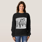 Sweatshirt Piano Lady (Devant entier)