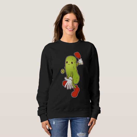 Sweatshirt Pickle Playing Pickleball (Devant entier)