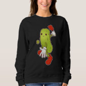 Sweatshirt Pickle Playing Pickleball (Devant)