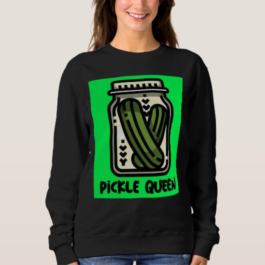 Sweatshirt PICKLE QUEEN LADIES (Devant)
