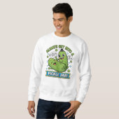 Sweatshirt Pickle Trouble Tee – Jeu de mots cartoon (Devant entier)