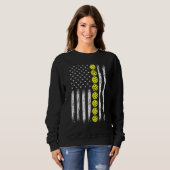 Sweatshirt Pickleball américain (Devant entier)