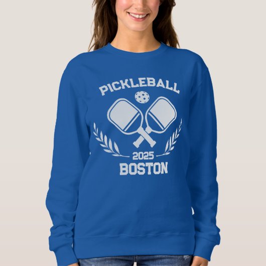 Sweatshirt Pickleball Boston 2025 Custom (Devant)