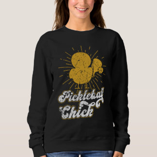 Sweatshirt Pickleball Chick Retro Vintage  7