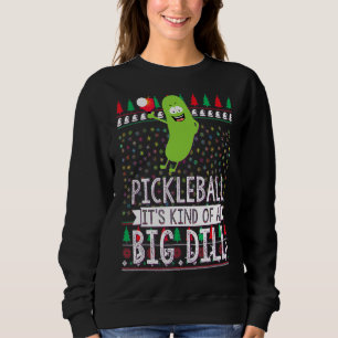 Sweatshirt Pickleball Christmas Pickle Ball Ugly Christmas Sw