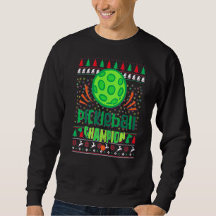 Sweatshirt Pickleball Christmas Pickle Ball Ugly Christmas Sw