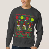 Sweatshirt Pickleball Festive Gnomes laide pull (Devant)