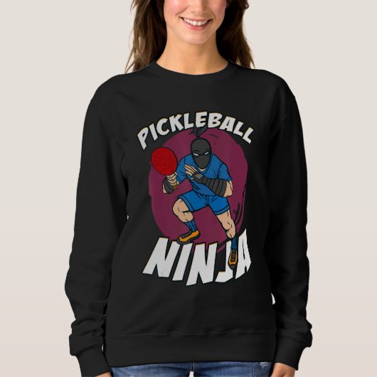 Sweatshirt Pickleball ninja Stealth Master Ninja (Devant)