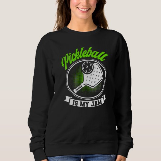 Sweatshirt Pickleball Vintage Pickleball Is My Jam Paddleball (Devant)