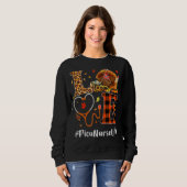 Sweatshirt Picu Nurse Love Thanksgiving Leopard Stethoscope T (Devant entier)