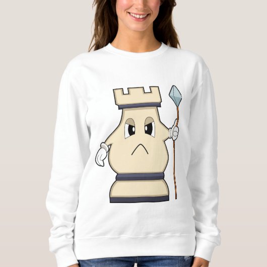 Sweatshirt Pièce d'échecs Rook à Chess.PNG (Devant)