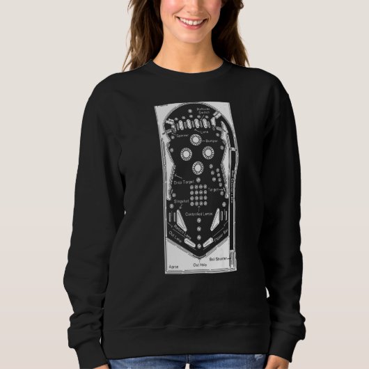 Sweatshirt Pièces de Pinball (Devant)