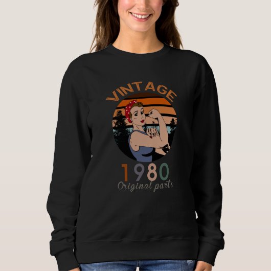 Sweatshirt Pièces originales vintages 1980 (Devant)