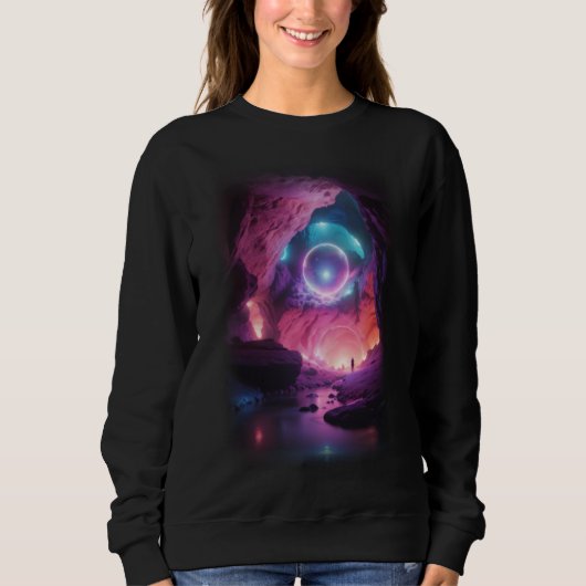 Sweatshirt Pierre brillante 3D rose (Devant)