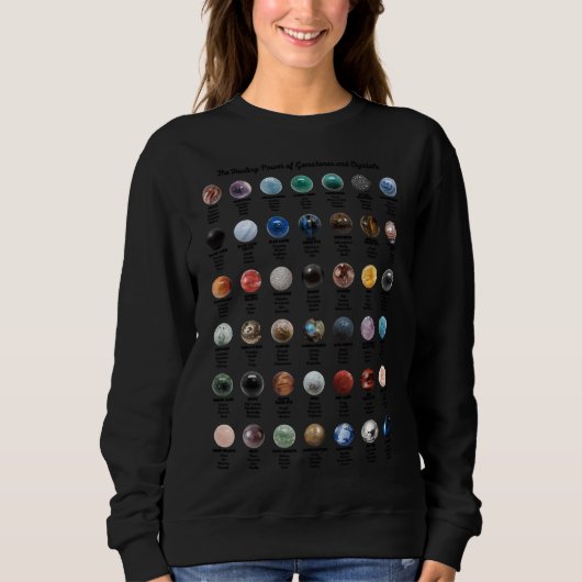 Sweatshirt Pierres Et Cristaux (Devant)