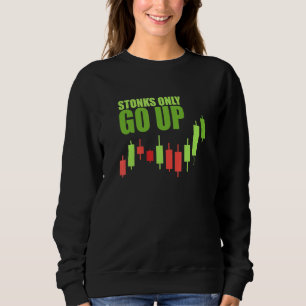 Sweatshirt Pierres Monter Trader Stock Mème Investisseur Trad