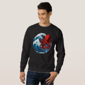 Sweatshirt Pieuvre Art Japonais (Devant entier)