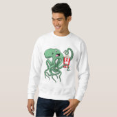 Sweatshirt Pieuvre avec du pop-corn (Devant entier)