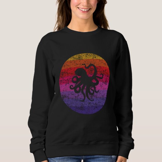 Sweatshirt Pieuvre Rétro (Devant)