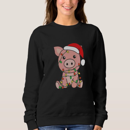 Sweatshirt Pig Merry Christmas Winter Pigs Christmas 1 (Devant)