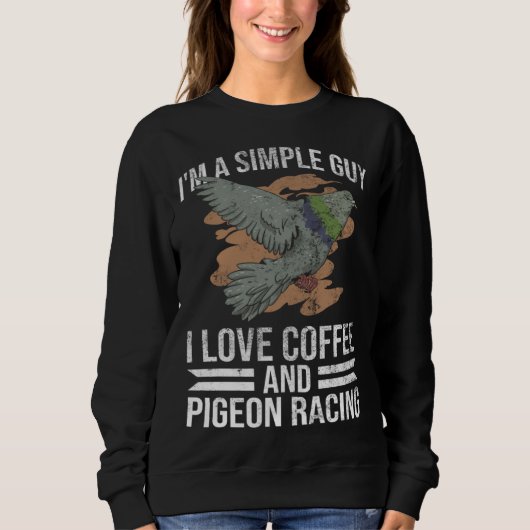 Sweatshirt Pigeon And Pigeon Racer (Devant)