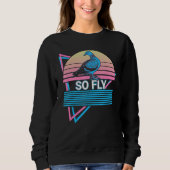 Sweatshirt Pigeon Retro So Fly (Devant)