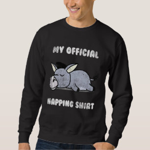 Sweatshirt Pijamas de sommeil Napping donkey de nuit