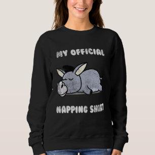 Sweatshirt Pijamas de sommeil Napping donkey de nuit