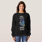 Sweatshirt Pike Sont Mon Esprit Animal Pike Poisson (Devant entier)