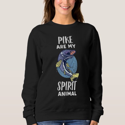 Sweatshirt Pike Sont Mon Esprit Animal Pike Poisson (Devant)