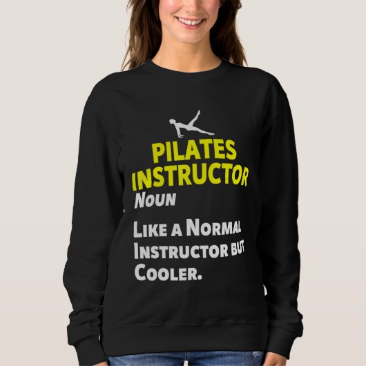 Sweatshirt Pilates Instructor Trainer Enseignant 42 (Devant)