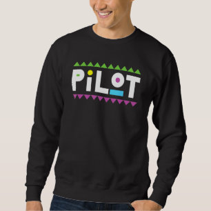 Sweatshirt Pilote Aéronef futur Aviateur Capitaine Cool Avion