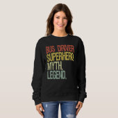 Sweatshirt Pilote de bus amusant (Devant entier)