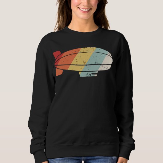 Sweatshirt Pilote de dirigeable Rétro Dirigeable, dirigeable (Devant)